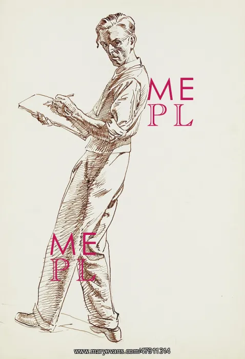 : Raymond Sheppard self portrait - drawing : Raymond Sheppard self portrait - drawing