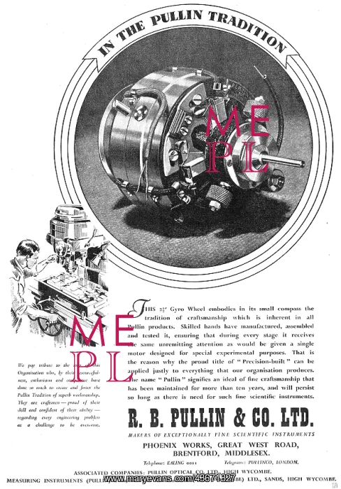 : R.B.Pullin Aircraft Instruments : R.B.Pullin Aircraft Instruments