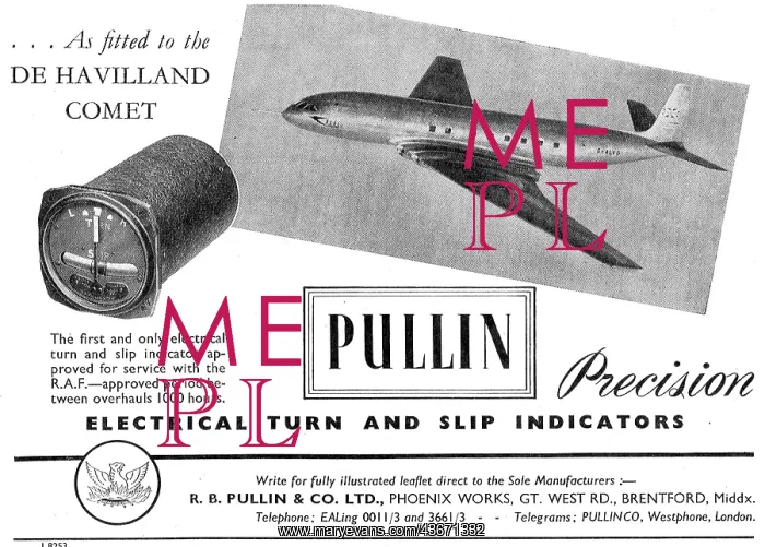 : R.B.Pullin Aircraft Instruments : R.B.Pullin Aircraft Instruments