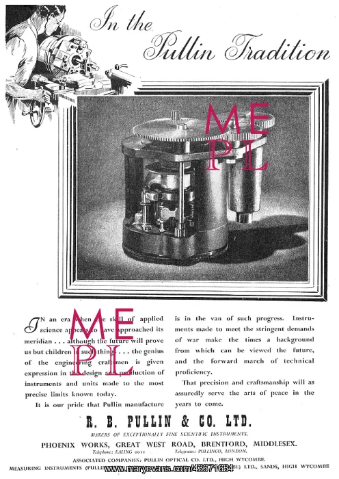 : R.B.Pullin Aircraft Instruments : R.B.Pullin Aircraft Instruments