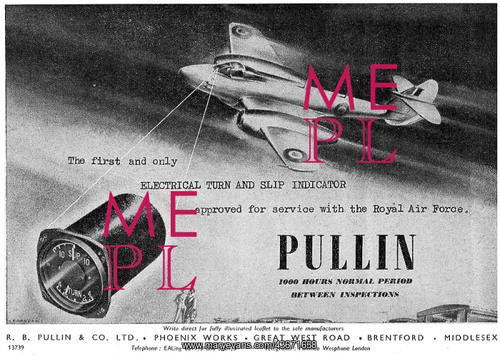 : R.B.Pullin Aircraft Instruments : R.B.Pullin Aircraft Instruments