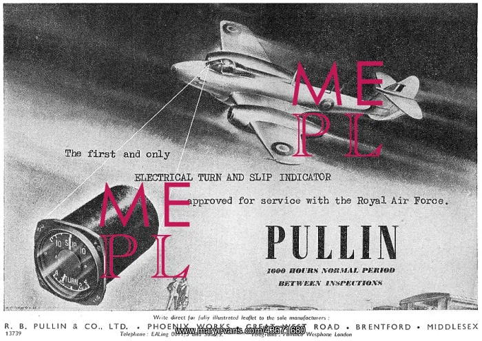 : R.B.Pullin Aircraft Instruments : R.B.Pullin Aircraft Instruments