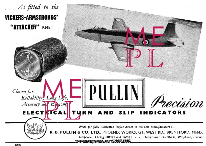 : R.B.Pullin Aircraft Instruments : R.B.Pullin Aircraft Instruments