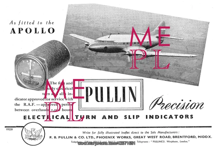 : R.B.Pullin Aircraft Instruments : R.B.Pullin Aircraft Instruments