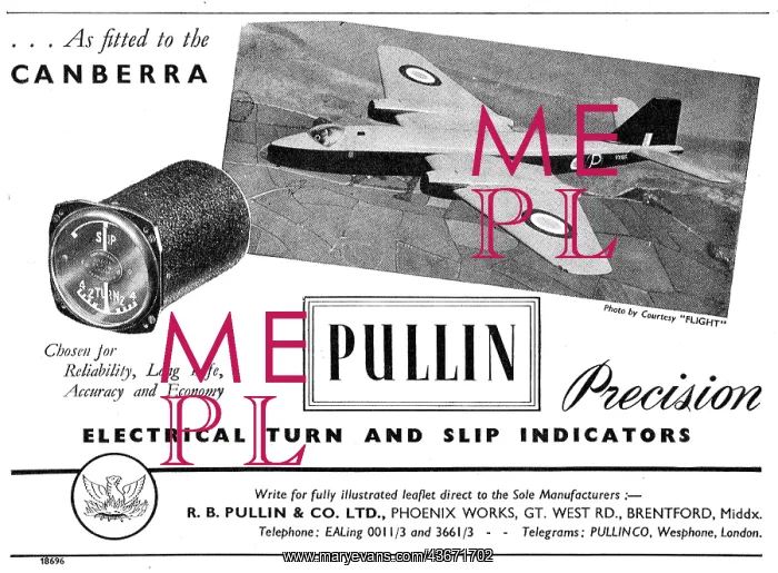 : R.B.Pullin Aircraft Instruments : R.B.Pullin Aircraft Instruments