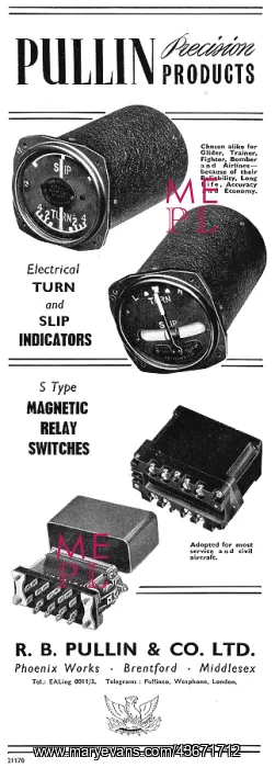 : R.B.Pullin Aircraft Instruments : R.B.Pullin Aircraft Instruments