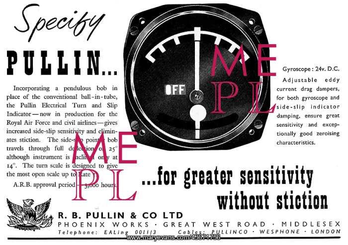 : R.B.Pullin Aircraft Instruments : R.B.Pullin Aircraft Instruments