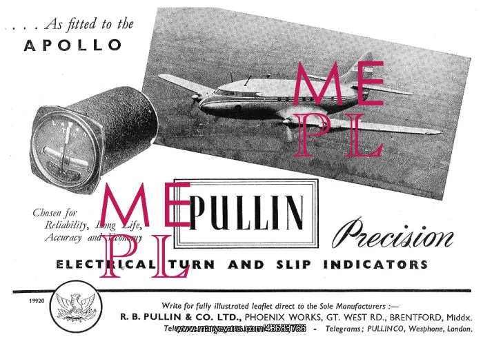 : R.B.Pullin Aircraft Instruments : R.B.Pullin Aircraft Instruments