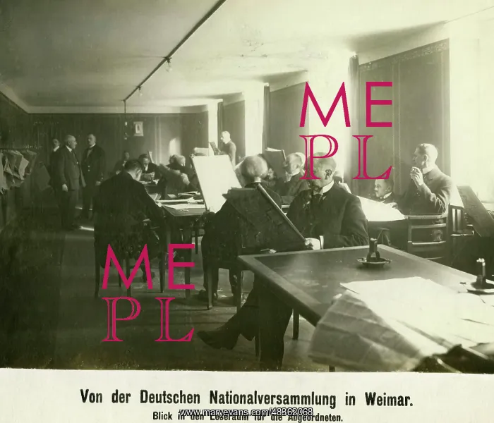 : Reader room for deputies, 1919 : Reader room for deputies, 1919