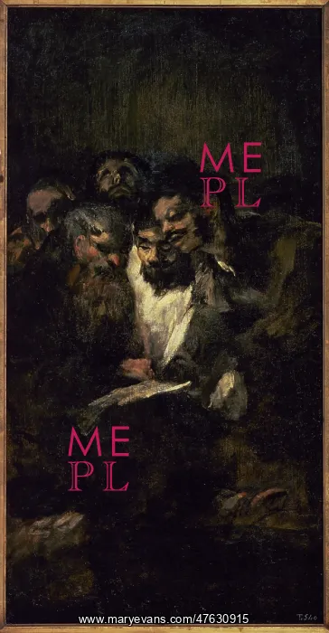 : Reading, 1820-1823, by Francisco de Goya : Reading, 1820-1823, by Francisco de Goya