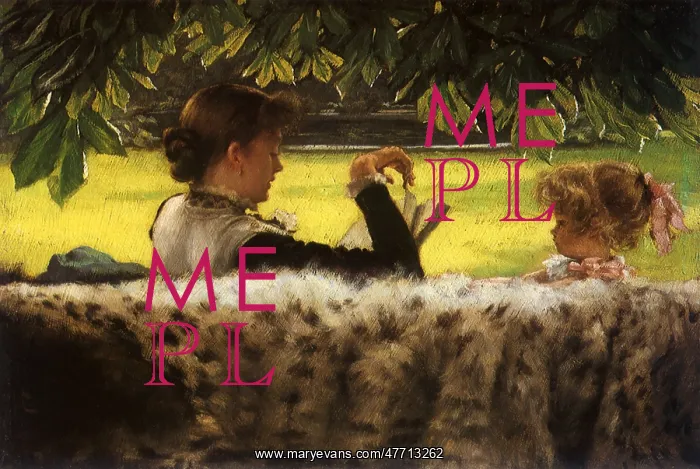 : Reading to Her Child, by Tissot : Reading to Her Child, by Tissot