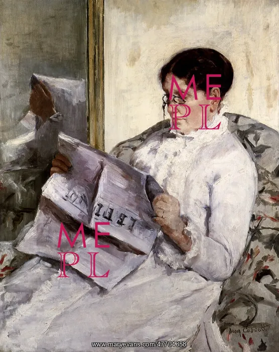  : Reading Le Figaro, by Cassatt