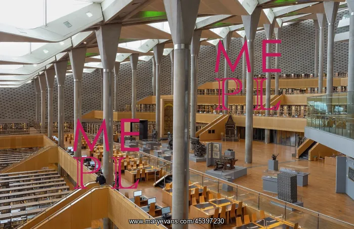 : Reading Room, Bibliotheca Alexandrina, Alexandria, Egypt : Reading Room, Bibliotheca Alexandrina, Alexandria, Egypt