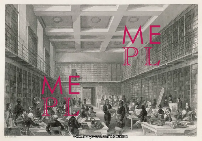 : Reading Room of the British Museum 1842 : Reading Room of the British Museum 1842