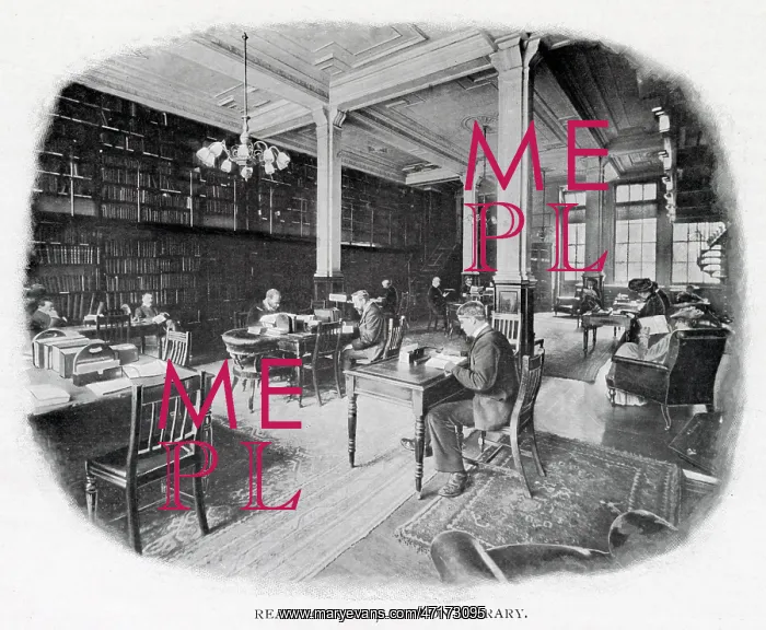 : Reading Room - London Library 1900 : Reading Room - London Library 1900