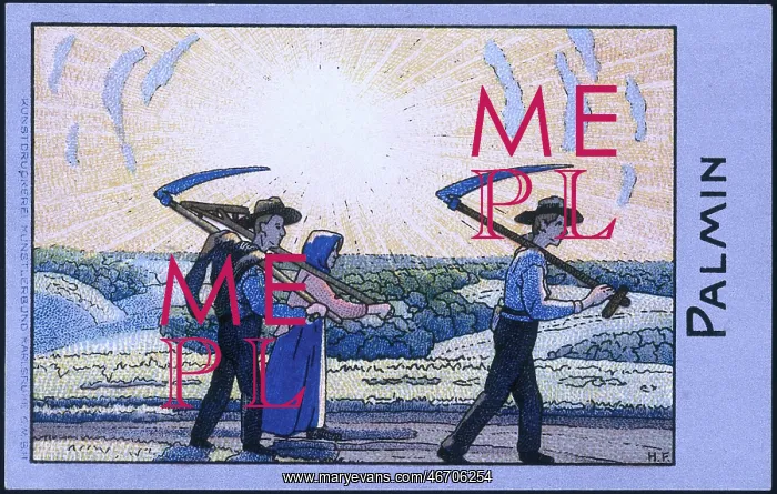 : Reapers on their way to a field : Reapers on their way to a field