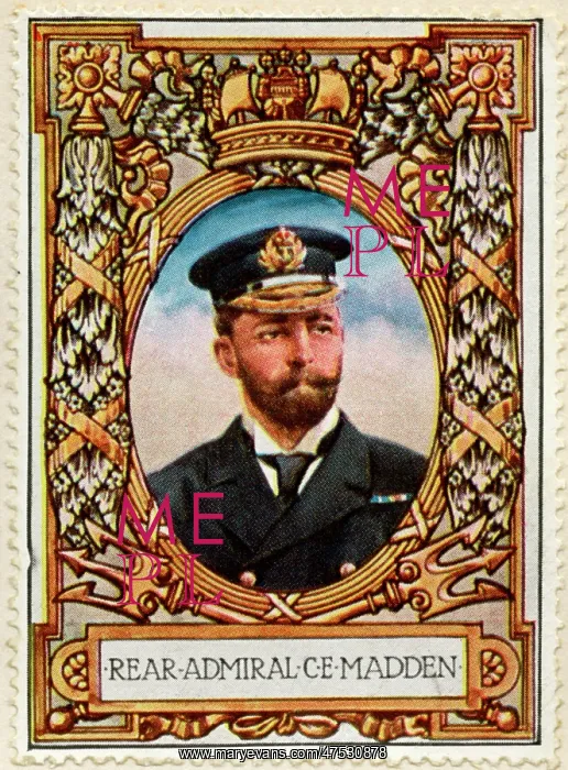 : (Rear) Admiral C. E. Madden / Stamp : (Rear) Admiral C. E. Madden / Stamp