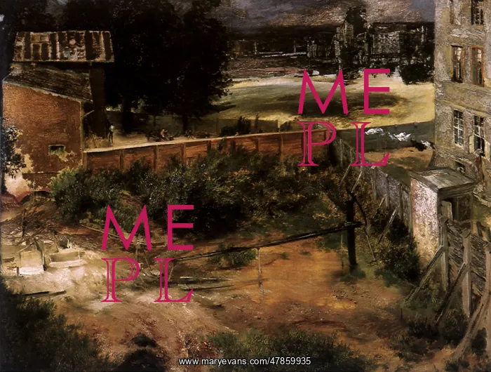  : Rear of House and Backyard, by Menzel