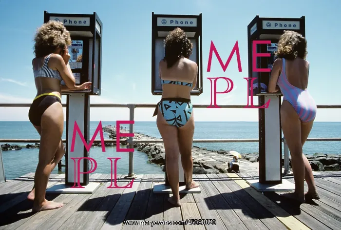 : Rear View Three Anonymous Women Talking on Public : Rear View Three Anonymous Women Talking on Public