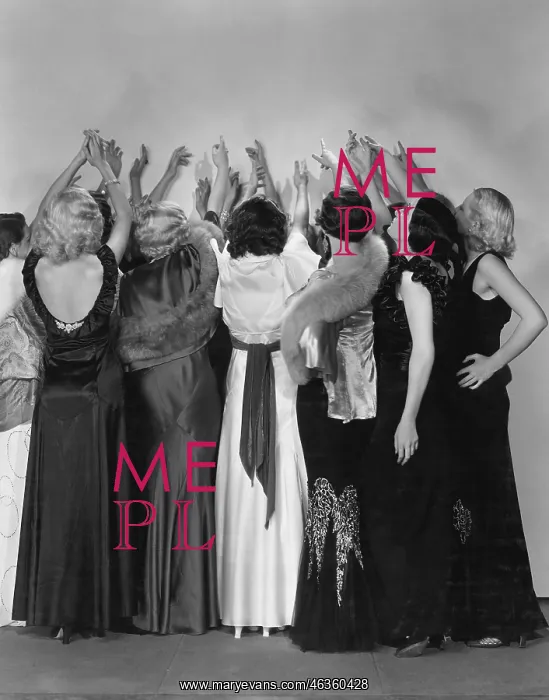 : Rear view of women reaching : Rear view of women reaching