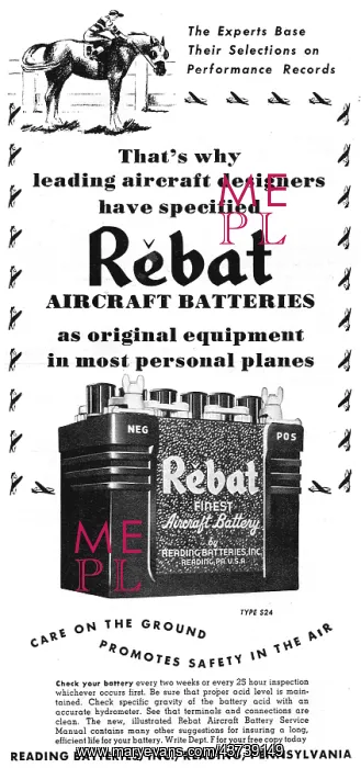  : Rebat Aircraft Batteries