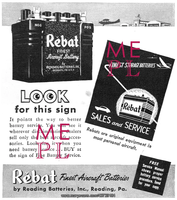  : Rebat Aircraft Batteries