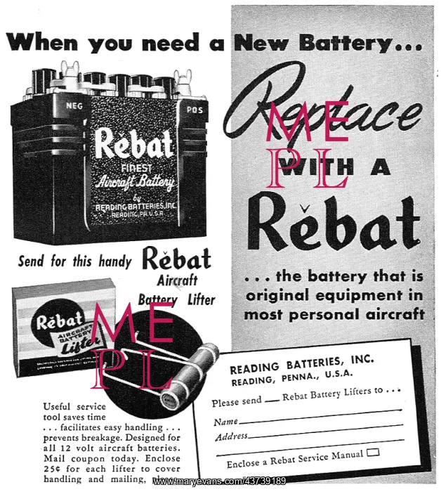  : Rebat Aircraft Batteries