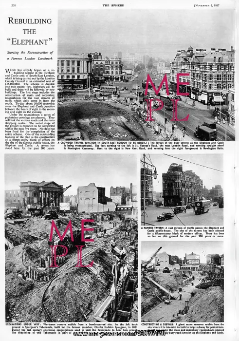 : Rebuilding Elephant and Castle, 1957 : Rebuilding Elephant and Castle, 1957