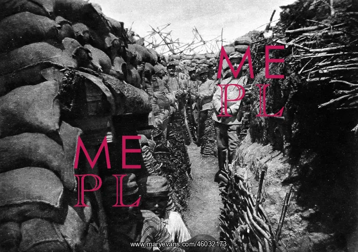 : A recaptured French trench : A recaptured French trench