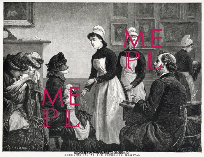 : Receiving Day at the Foundling Hospital 1883 : Receiving Day at the Foundling Hospital 1883