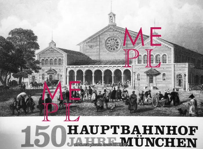 : Reception building of the main train station in Munich : Reception building of the main train station in Munich