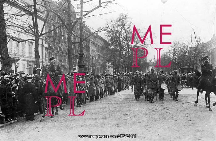 : Reception of the crew of the SMS Wolf in Berlin, 1918 : Reception of the crew of the SMS Wolf in Berlin, 1918