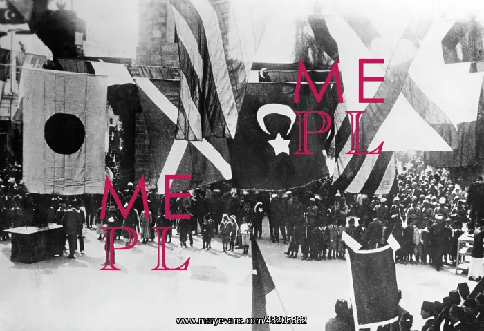 : Reception for Enver Pasha in Jaffa, 1916 : Reception for Enver Pasha in Jaffa, 1916