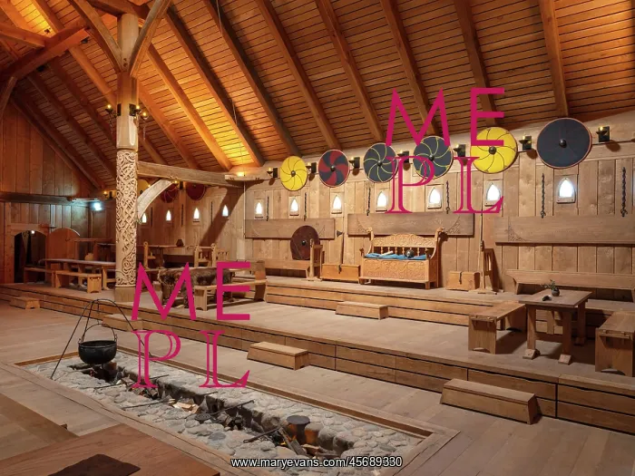 : Reception hall, Viking King's Hall, Lejre Land of Legends : Reception hall, Viking King's Hall, Lejre Land of Legends