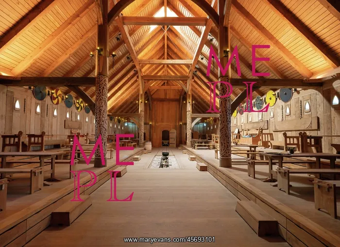 : Reception hall, Viking King's Hall, Lejre Land of Legends : Reception hall, Viking King's Hall, Lejre Land of Legends