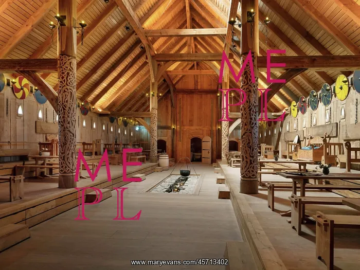 : Reception hall, Viking King's Hall, Lejre Land of Legends : Reception hall, Viking King's Hall, Lejre Land of Legends