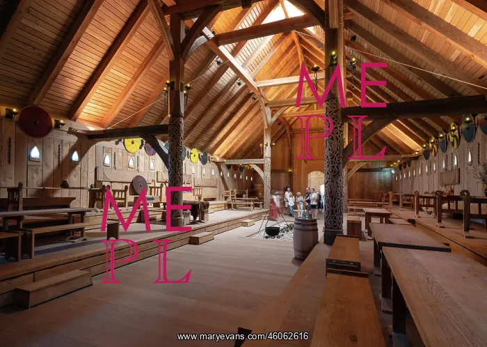 : Reception hall, Viking King's Hall, Lejre Land of Legends : Reception hall, Viking King's Hall, Lejre Land of Legends