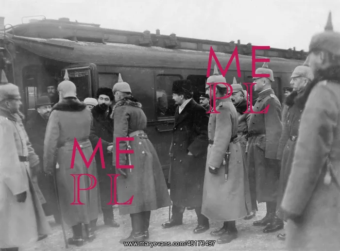 : Reception of the Russian delegation in Brest-Litovsk, 1918 : Reception of the Russian delegation in Brest-Litovsk, 1918