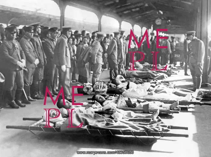 : Reception of wounded soldiers in Tokyo, 1937 : Reception of wounded soldiers in Tokyo, 1937