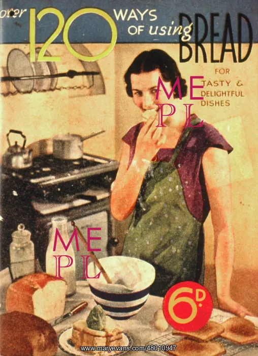 : Recipe book cover: Over 120 Ways of using Bread : Recipe book cover: Over 120 Ways of using Bread