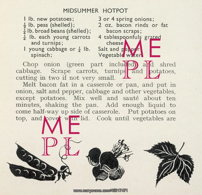 : Recipe for a midsummer hotpot : Recipe for a midsummer hotpot