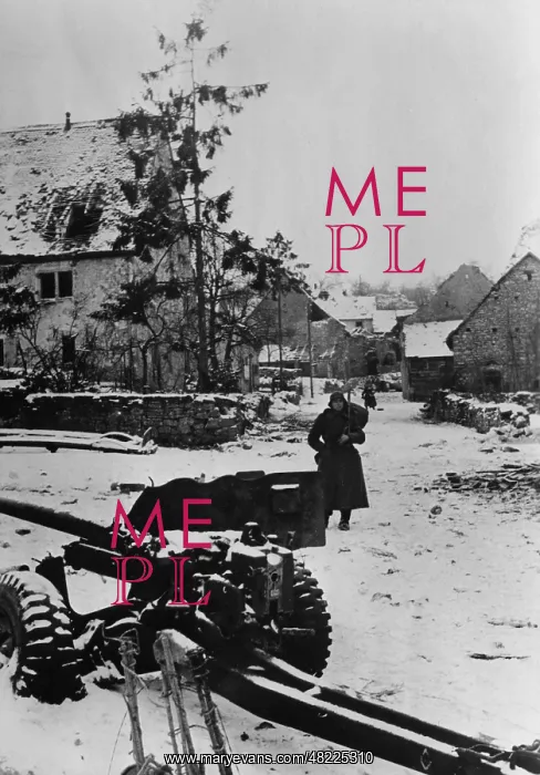 : Reconquered village on the Western Front, 1945 : Reconquered village on the Western Front, 1945