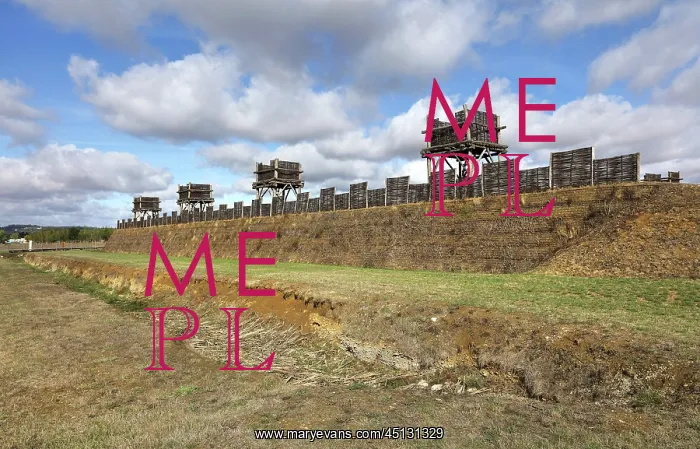 : Reconstructed fortifications, MuseoParc Alesia : Reconstructed fortifications, MuseoParc Alesia