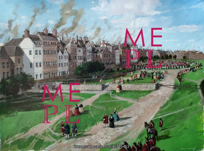 : Reconstructed view, Tower of London, 1750 : Reconstructed view, Tower of London, 1750