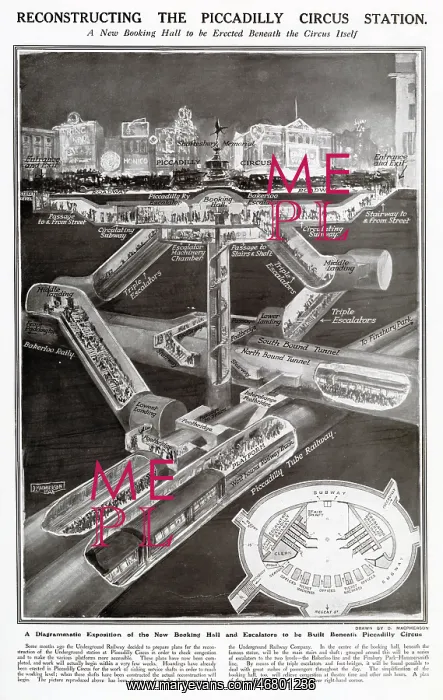 : Reconstructing the Piccadilly Circus Station 1924 : Reconstructing the Piccadilly Circus Station 1924