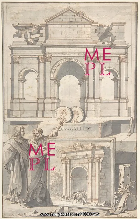 : A Reconstruction of the Arch of Gallienus (above) : A Reconstruction of the Arch of Gallienus (above)
