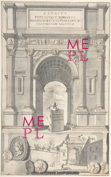 : A Reconstruction of the Arch of Titus (above) : A Reconstruction of the Arch of Titus (above)