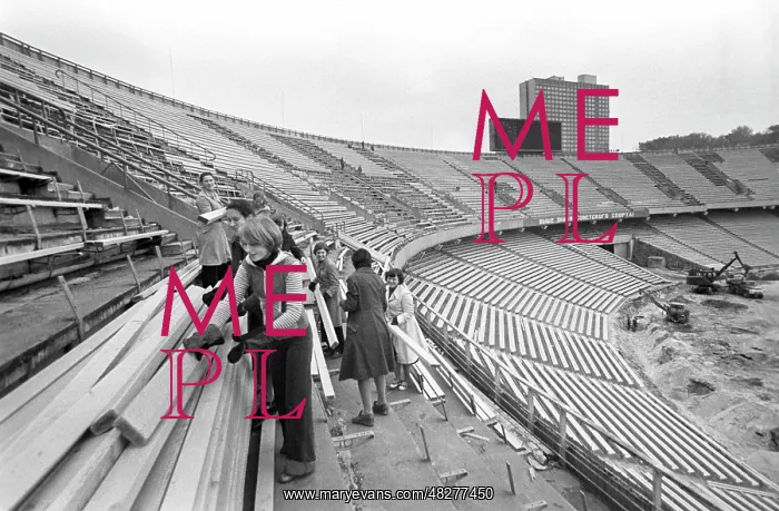 : Reconstruction of Central Stadium in Kiev, 1978 : Reconstruction of Central Stadium in Kiev, 1978