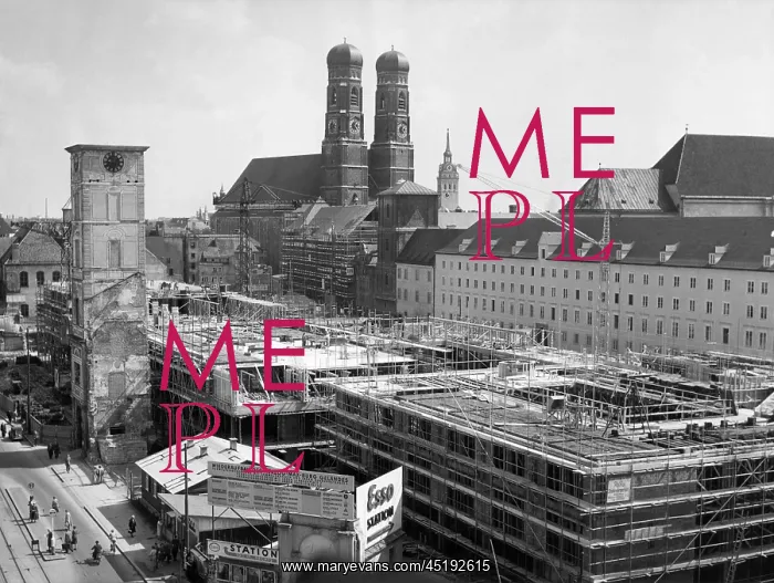 : Reconstruction in Munich 1954 : Reconstruction in Munich 1954