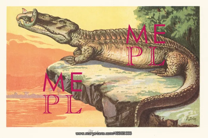 : Reconstruction of a Phytosaur with Ceratodus : Reconstruction of a Phytosaur with Ceratodus